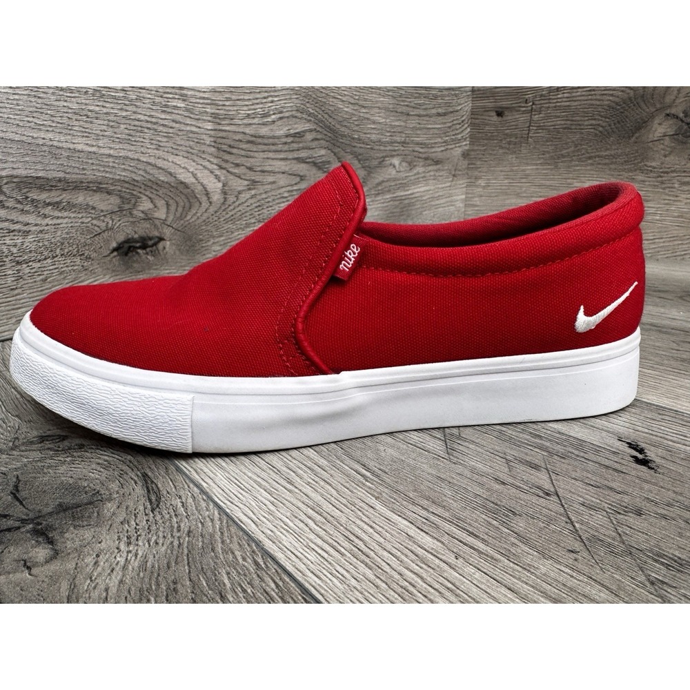 NIKE CZ9412-600 COURT ROYALE SLIP ON SHOES Sneakers UNIVERSITY RED WOMENS Sz 7 - Picture 5 of 9